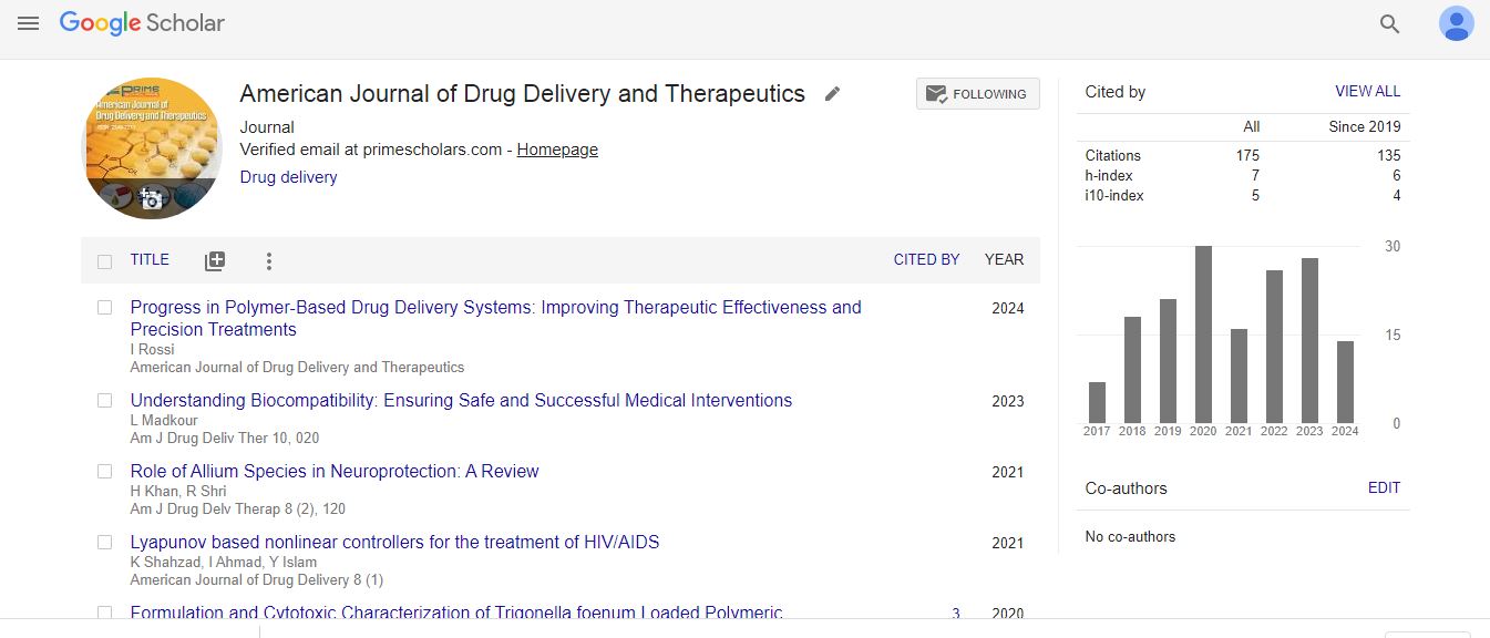 American Journal of Drug Delivery and Therapeutics