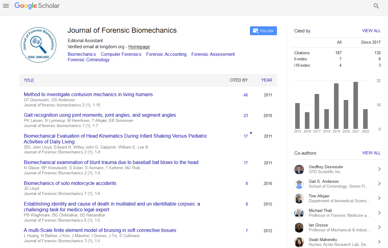 Journal of Forensic Biomechanics
