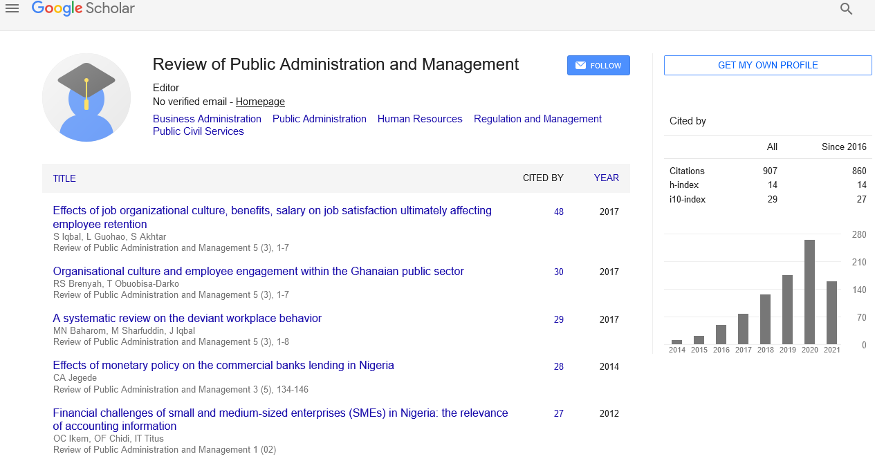 Review of Public Administration and Management